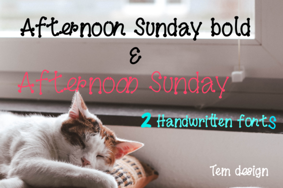 Afternoon Sunday: A Whimsical Font for Your Brand