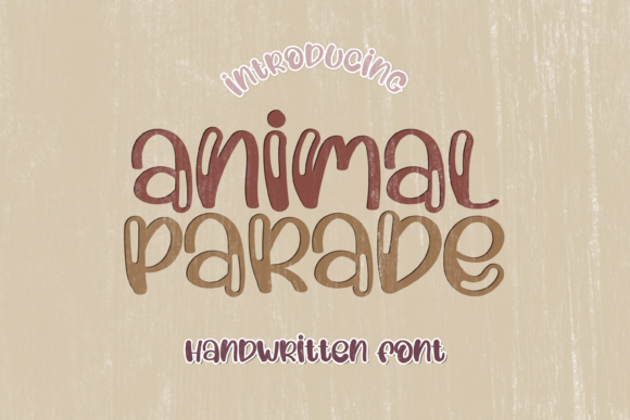 Animal Parade: A Unique Display Font for Standout Branding