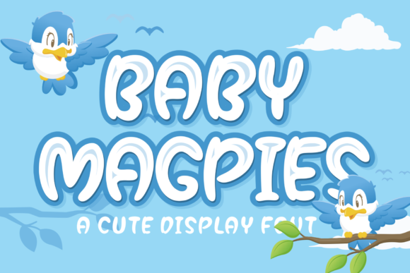 Boost Your Brand with Baby Magpies: A Charming Display Font