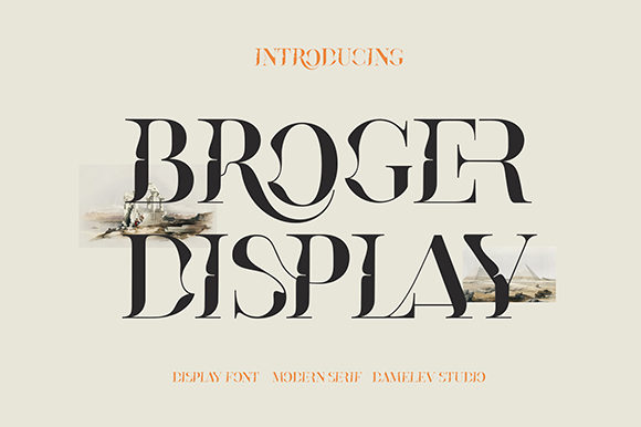 Broger: A Modern and Casual Font for Creative Branding