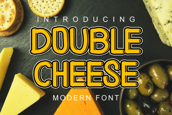Double Cheese: A Charming Display Font for Editorial Design