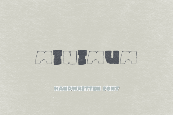 Enhance Your Brand with Minimum: A Sketchy Cute Display Font