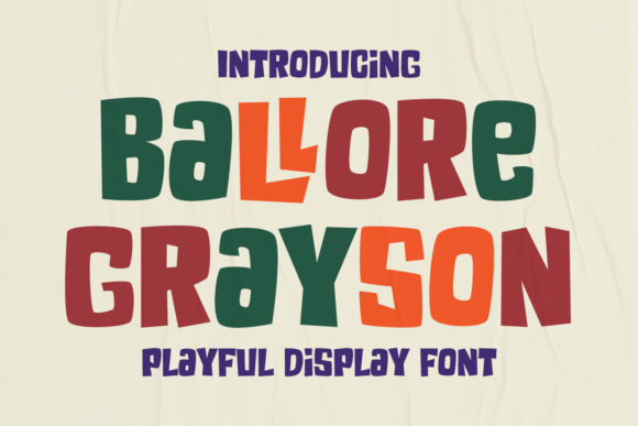 Enhance Your Editorial Design with Ballore Grayson Font