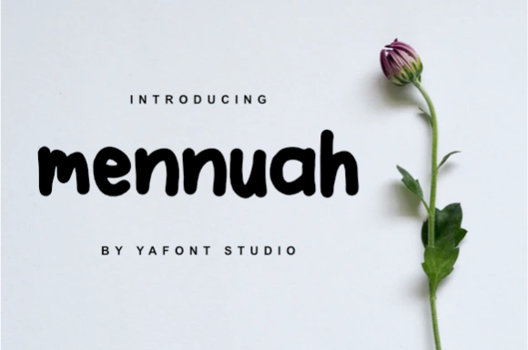 Exploring Mennuah: A Simple and Neat Display Font
