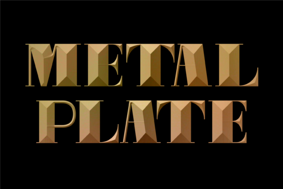 Exploring Metal Plate: A Bold and Solid Display Font