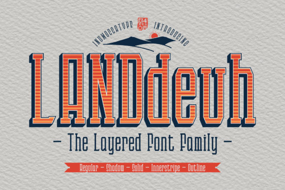 Landdeuh: A Bold and Unique Display Font for Creative Projects