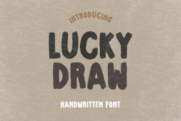 Lucky Draw: A Charming Drybrush Display Font for Web Design