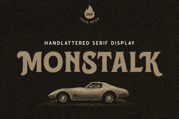 Monstalk Font Review: Bold Vintage Type for Branding