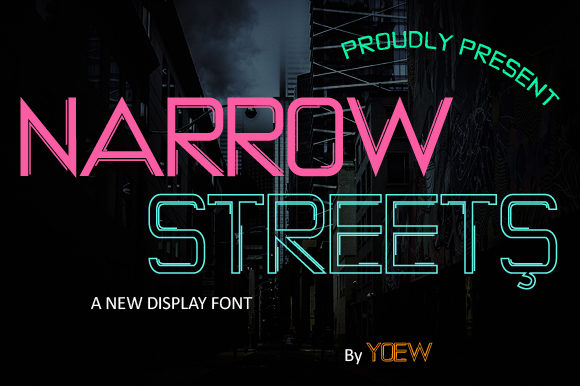 Narrow Streets: A Clean and Smooth Display Font for Editorial Design