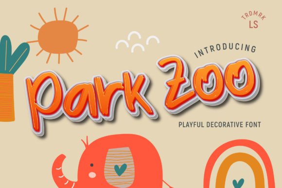 Park Zoo Font: Playful Display Typography for Editorial Design