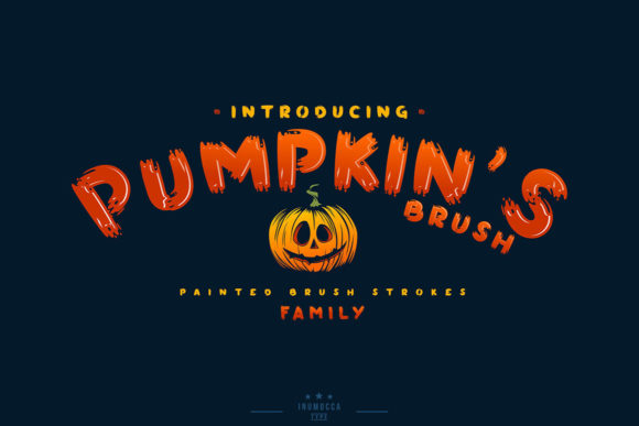 Pumpkin’s Brush: A Fun and Thick Display Font for Editorial Design
