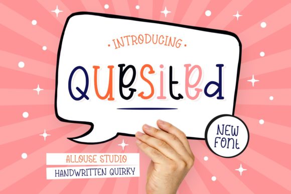 Quesited: A Quirky Display Font for Engaging Visuals