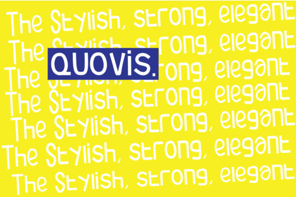 Quovis: A Bold and Modern Display Font for Web Design