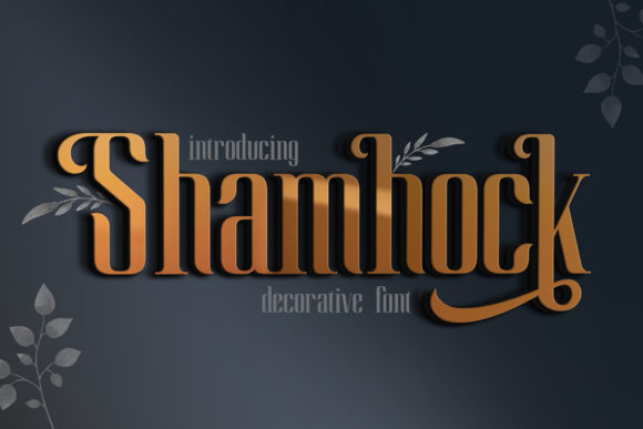 Shamhock: A Bold and Elegant Display Font for Editorial Design