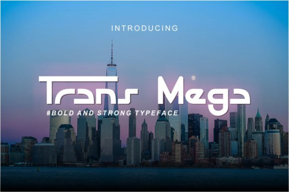Trans Mega: A Bold Font for Creative Branding